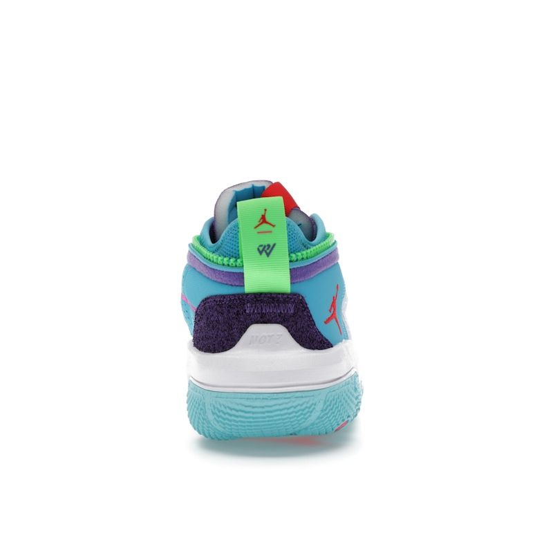 Air Jordan Why Not Zer0.6 Childhood Men Sneakers Blue White Siren-Red DO7189-100