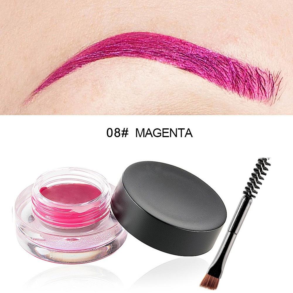 Eyebrow Cream, Waterproof Eyebrow Gel Long Lasting Brow Pomade with Brush, Natural Versatile Tinted Brow Gel Creates Natural Looking Brows