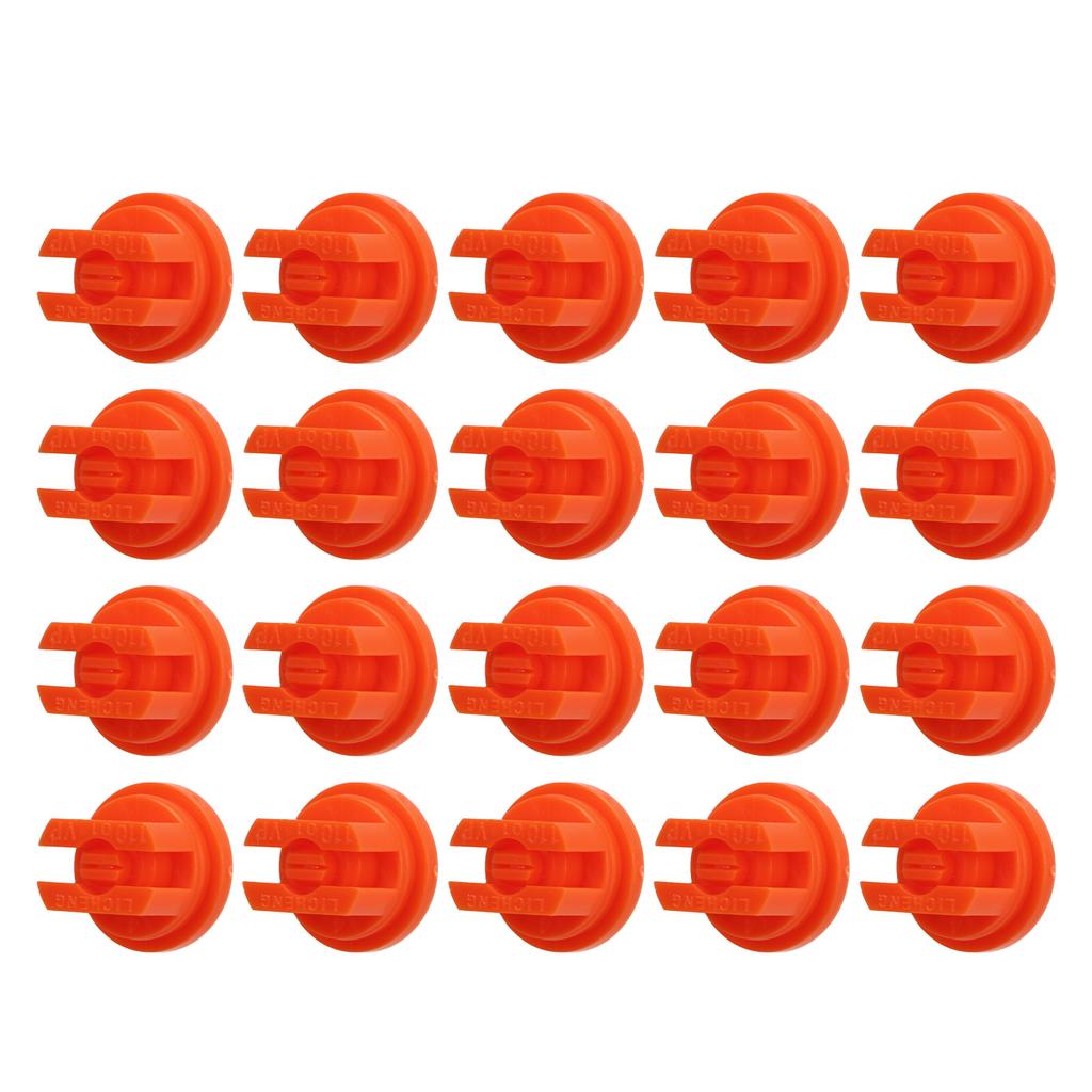 20pcs Flat Fan Spray Tip High Pressure Plastic Agricultural Sprayer Nozzle for Plant Protection Drone Orange