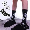 Streetwear Halloween Ghost Socks Cartoon Mid-Calf Socks Sweat Absorbent Socks Women  Students