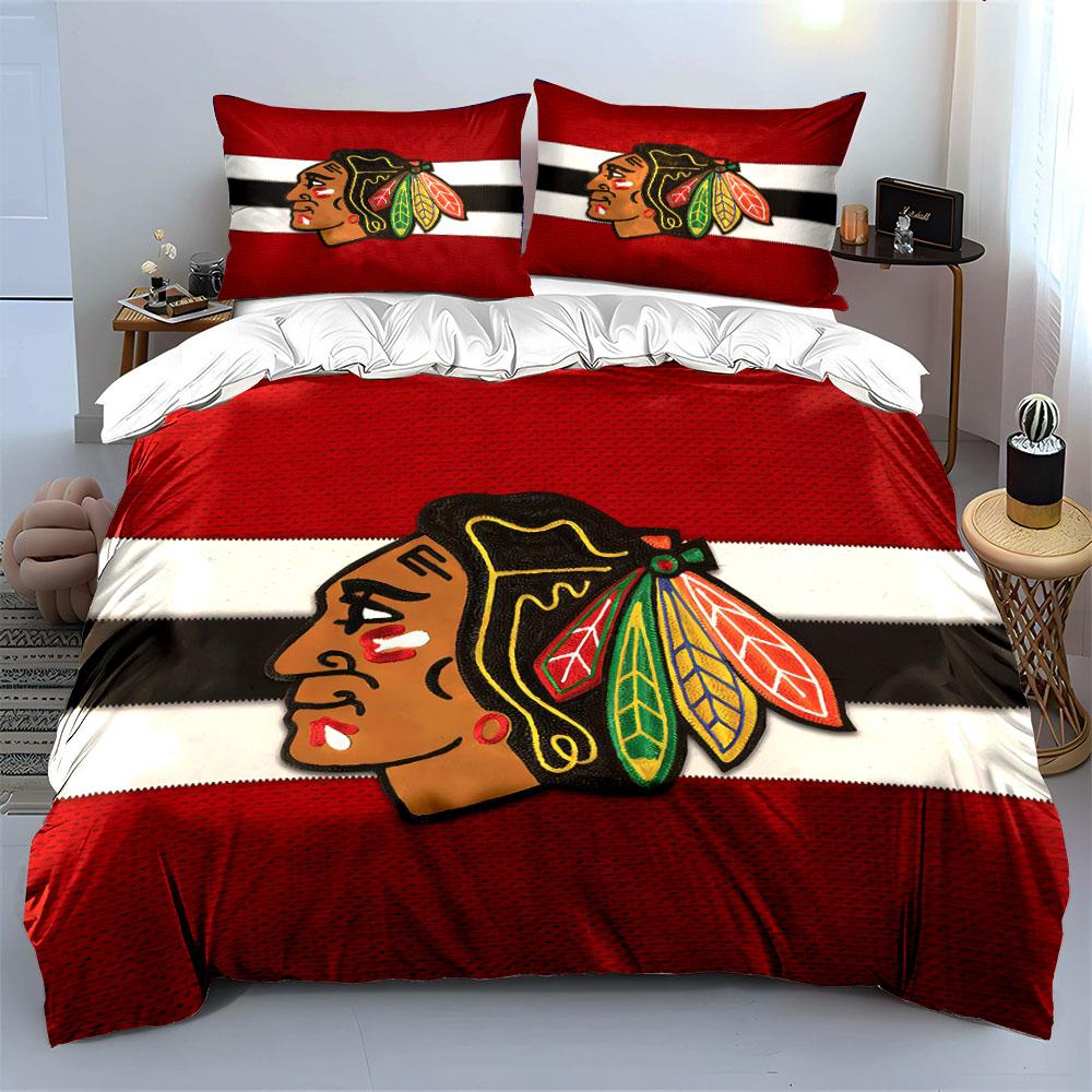 Red Tribal Feather Design Set Bedding Duvet Cover Set Duvet Cover Pillowcases (1*Duvet Cover 2*Pillowcases, Without Duvet Insert)