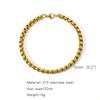 Stainless Steel Square Ball Chain Bracelet Men Titanium Steel Jewelry Hip-Hop Bracelet For Women Fashion Trend Accessories Gif