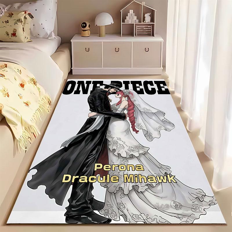 One Piece Wedding Couple Design suitable as a non-slip mat for the living room or bedroom sofa