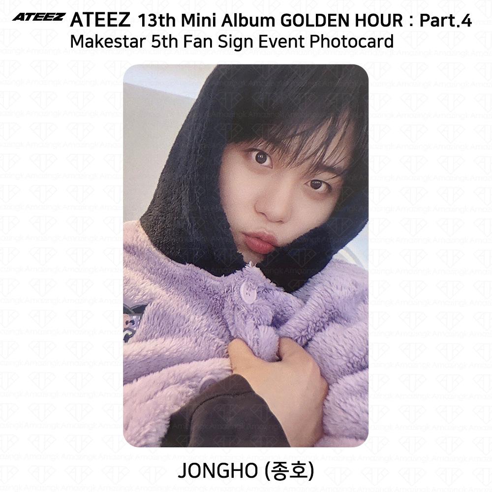 

ATEEZ 13-й мини-альбом Golden Hour Pt.4 MakeStar 5-й фотокарточка для фан-встречи Jongho