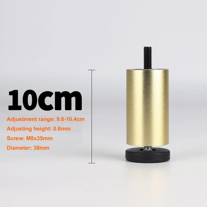 4 Stück verstellbare Möbelfüße M8 Aluminiumlegierung Tischbeine für TV-Schrank, Kleiderschrank, erhöhte Kühl-, Waschmaschinenfüße