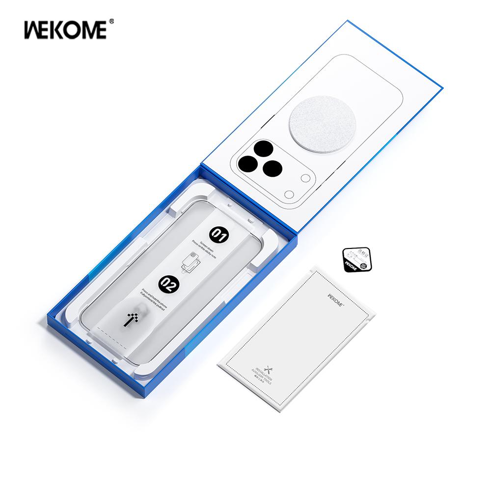 WEKOME 6D curved anti-peep tempered film is suitable for iPhone16 14 15 13 17ProMax 14Pro (1PCS)
