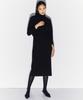 Kimdo Crop Turtleneck Sweater V-Neck Dress Set Black