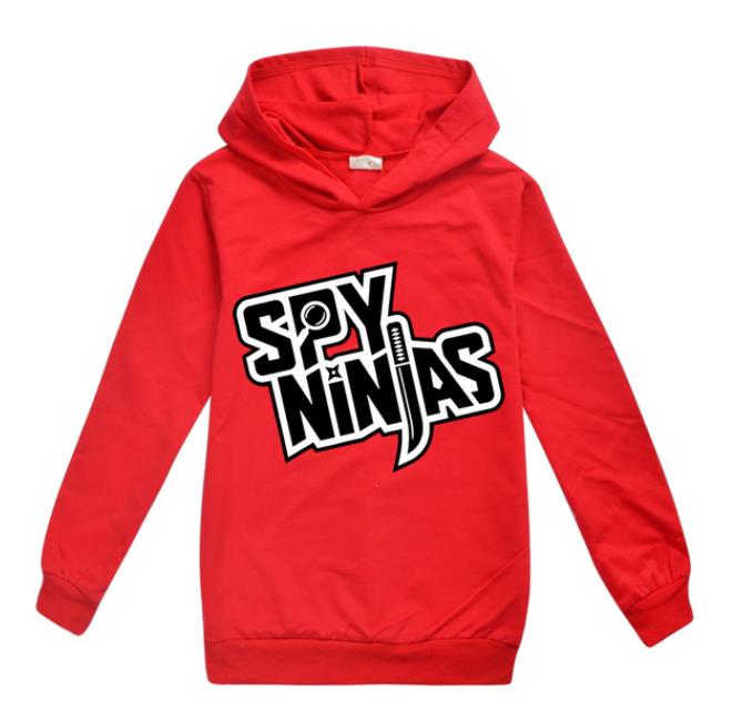 Nye Spy Ninjas Børnetøj Bomuld Hættetrøje Streetwear Sweatshirt Tegneserie Pullover Hip Hop Teenager Drenge Piger Tøj