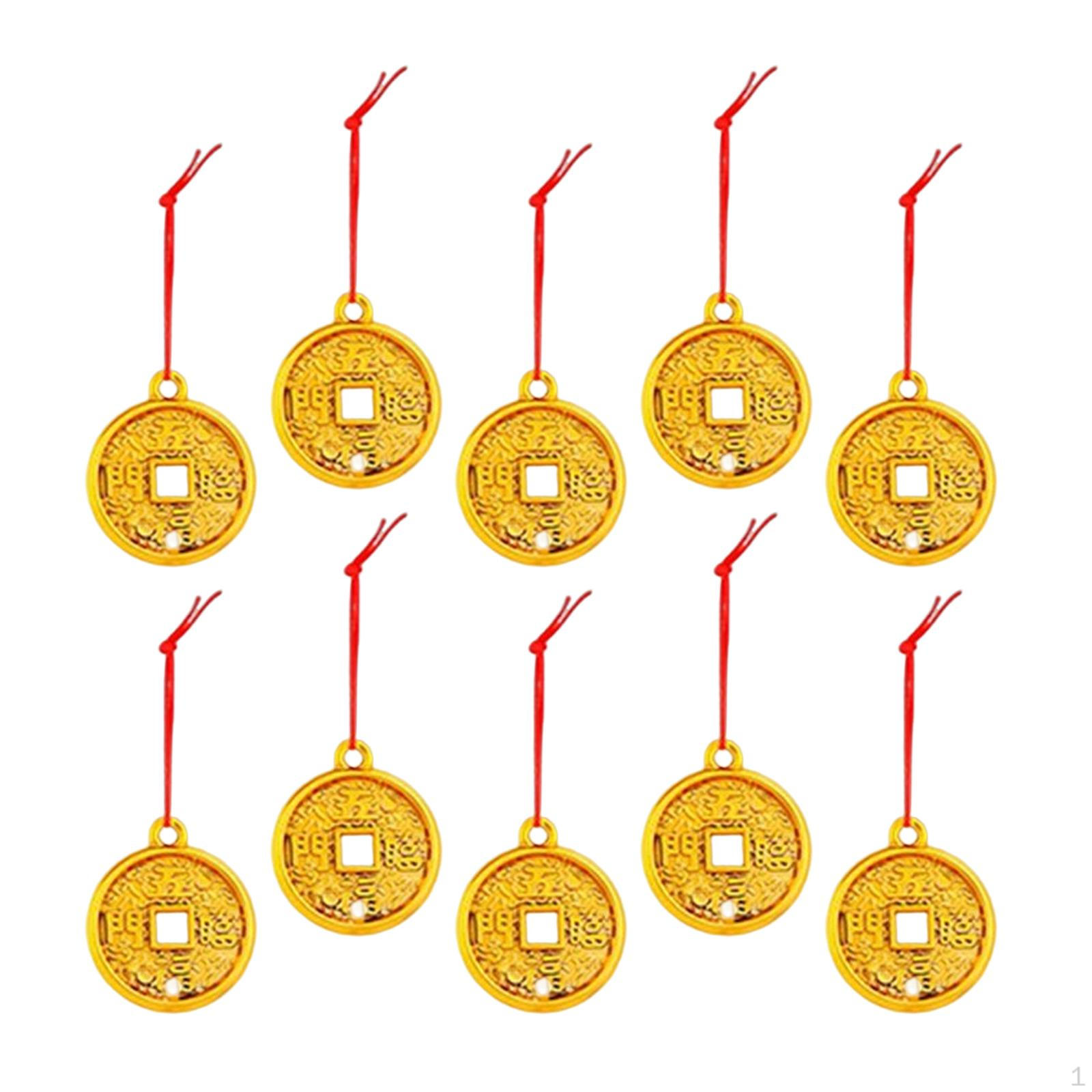 

10x Chinese Year Decorations for Spring Festival Decoration Single Cash