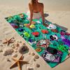 Colorful Dream Island Collage Beach Towel, Super Soft Microfiber, Gift for Her/Him, Birthday, for Pool, Beach, Travel, Home Decor Fan gifts