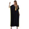 Plus Size Loose Swing Islamic Dress with Middle Eastern Print