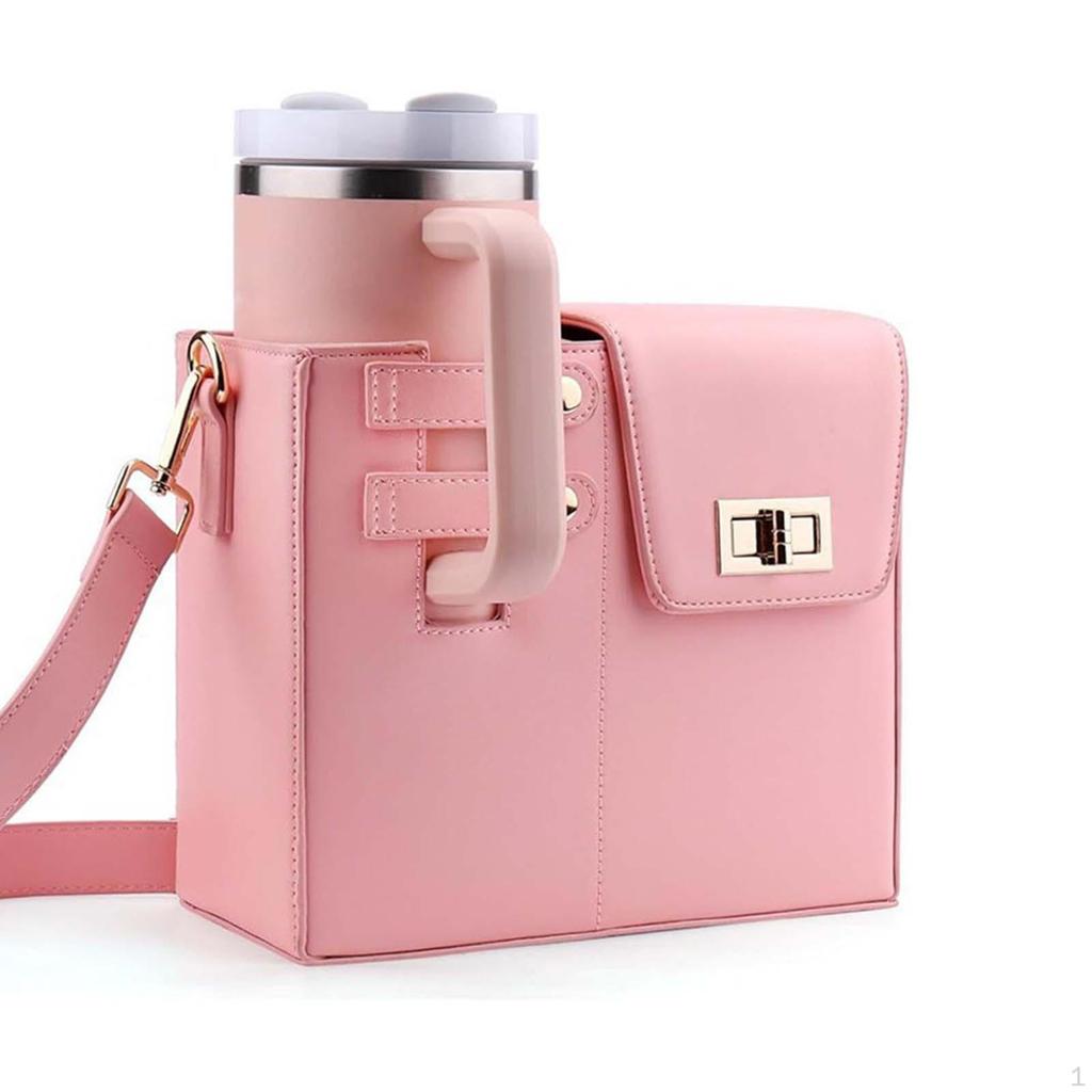 Crossbody Water Cup Storage Bag Accessories Drink Carrier for Travel Work Hiking