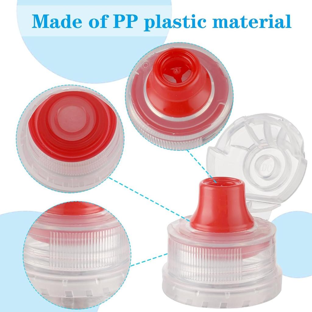 Push Pull Replacement Caps for 28 Mm Water Bottle 40 Pcs Colorful Flip Cover Plastic Replacement Lids for Sport Water Bottle CompatibleOutdoor Sports