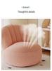 Nordic Lamb Wool White Luxury Lazy Chair - Modern Ins Style Single Sofa.
