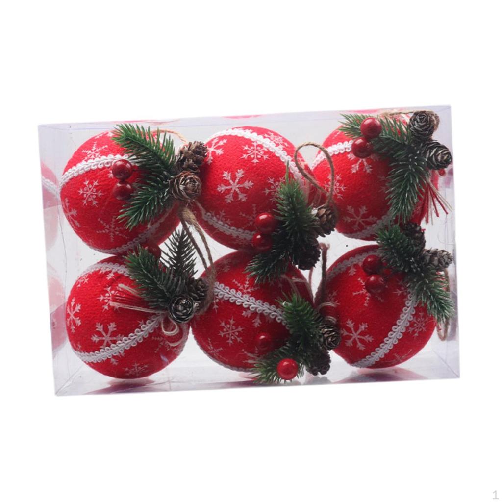 Christmas Ball Ornaments Decorative Baubles Pendants Party Favors for Xmas Trees