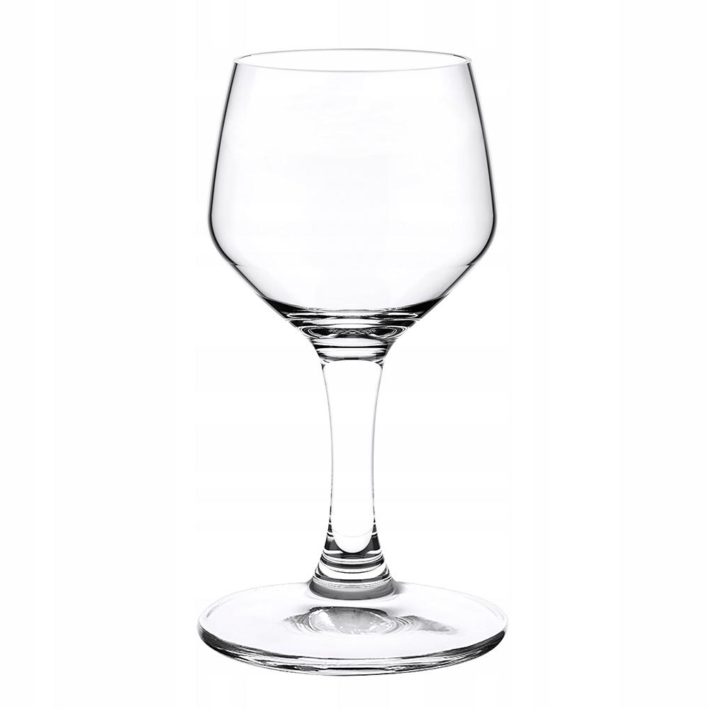 Kieliszki szklane do wódki nalewki na nóżce zestaw 6 sztuk 40ml