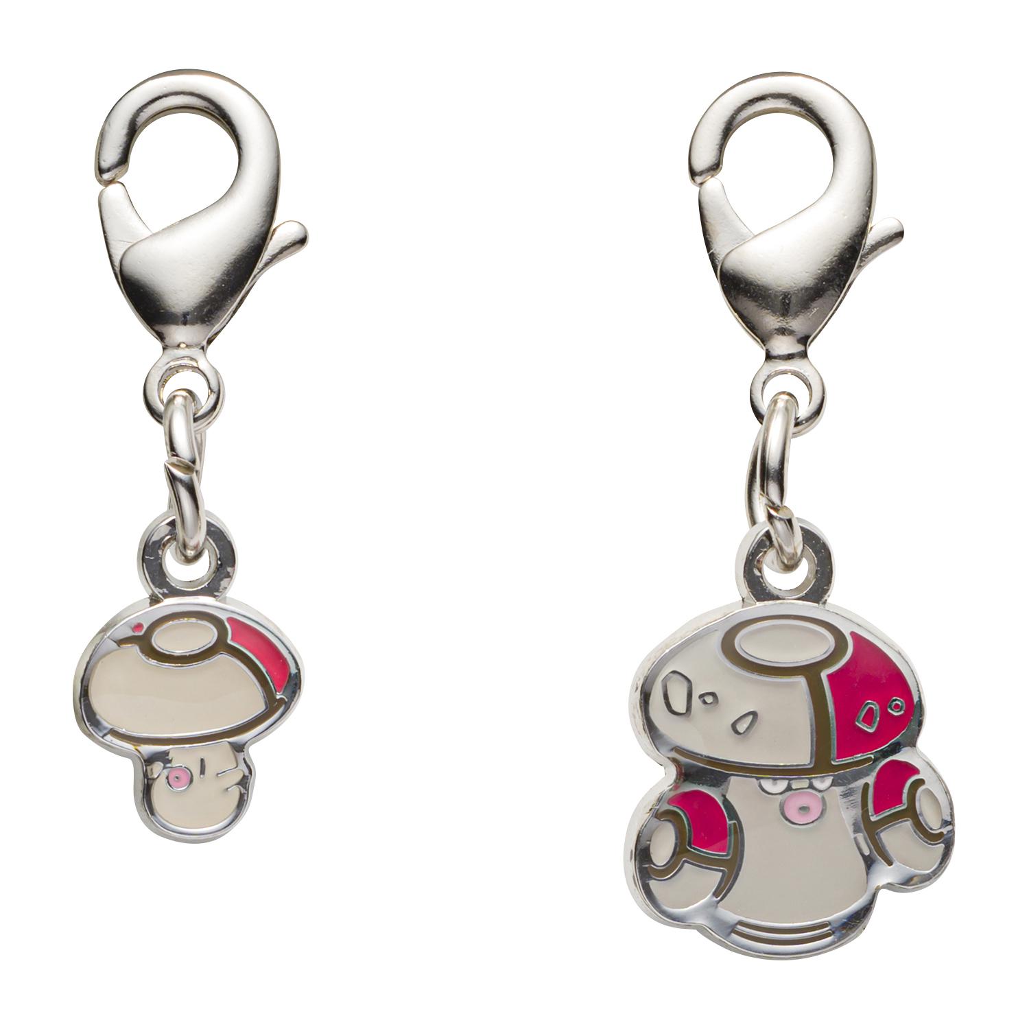 

[Pokemon] Pokemon Center National Pokedex Metal Charm - Foongus (#590) & Amoonguss (#591)