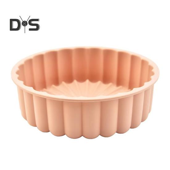Silicone Cake Mold Flexible Large Round Breads Molds Oven Microwave Dishwasher Reusable Kitchen Bakeware for Baking Cake Breads Pies Tarts Jello