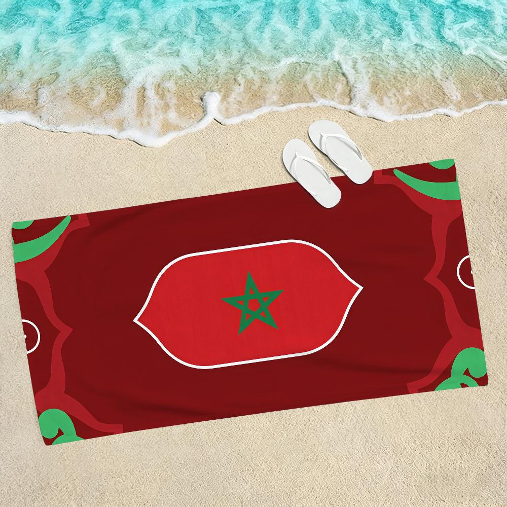 Nation Morocco Beach Towel For Beaches Yoga Studios Gyms Hot Springs Swimming Pools And Picnics