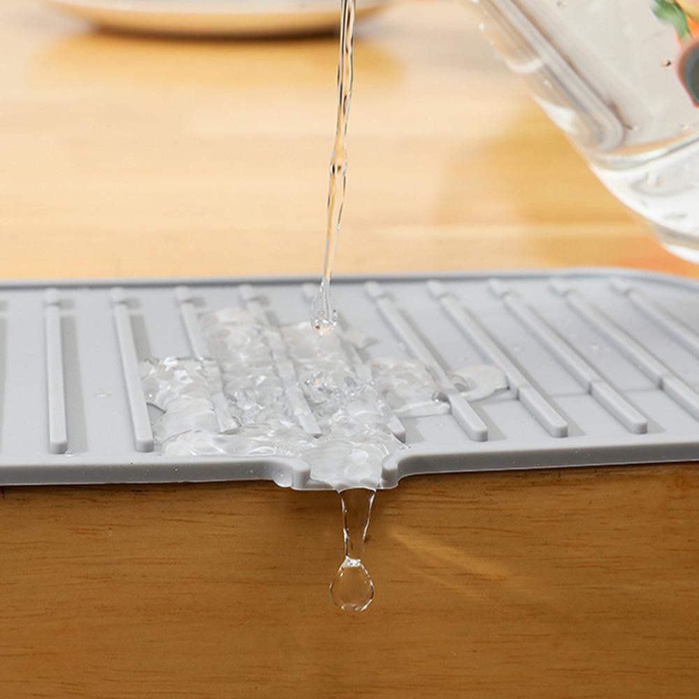 35/45/60CM Silicone Faucet Mat Kitchen Sink Faucet Splash Guard Mat Sponge Drain Rack Countertop Protector for Kitchen Gadgets