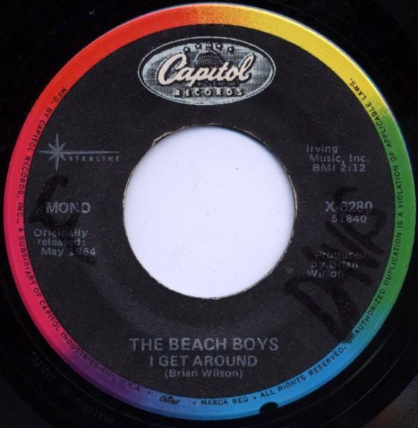

7inch Record BEACH BOYS I Get Around X6280 Capitol Records 1983 US Rock Used