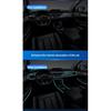Car Interior RGB LED Atmosphere Light Strip USB Fiber Optic Neon Invisible Ambient Lamp Center Console Door Decoration Trim Neon Lights 4