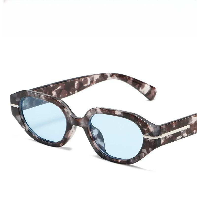 Simplicity Small Frame Sunglasses Personality Fashionable Ultraviolet-Proof Street Photography Walk The Show Uv400 Glasses