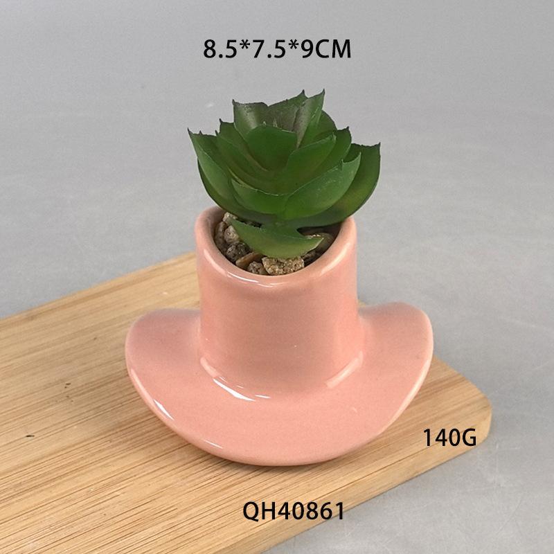 אדנית קרמיקה מיני בצורת ספה יצירתית, קישוט לבית, קישוט כניסה בעבודת יד קרמית