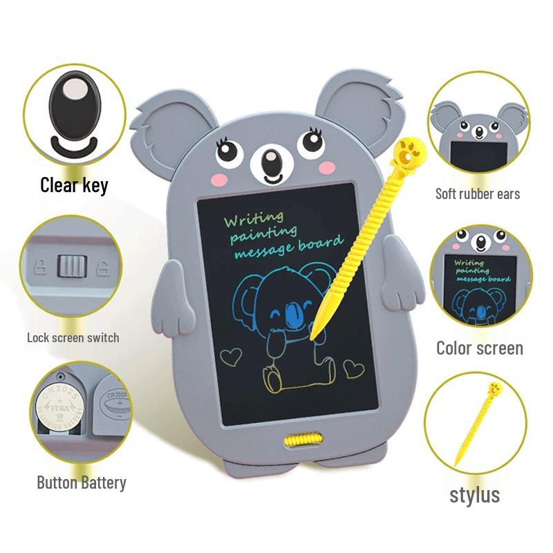 Cartoon LCD Writing and Drawing Board for Kids - Smart Learning and Doodling Tool