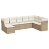 VidaXL Salon de jardin avec coussins 8 pcs beige résine tressée 3218048