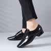 Leather Latin Dance Shoes for Men Soft Rubber Sole Modern International Standard Dancing Shoes Heeled 3cm