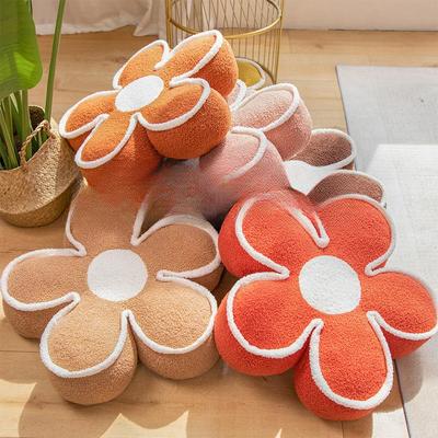 Cute Flower Butt Cushion Soft Flower Shaped Floor Cushion Comfortable Sofa Back Cushion Aesthetic Home
