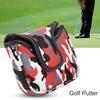 Square Golf Putter Cover Headcover Camouflage Waterproof PU Golf Club Head Cover Magnetic Closure Accessory