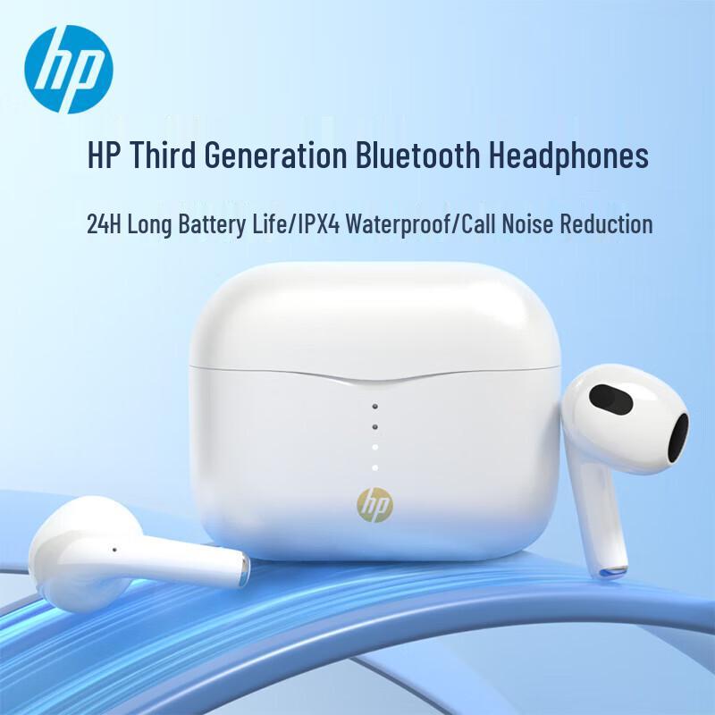 HP H23A Wireless Bluetooth 5.3 TWS Semi-In-Ear Earbuds