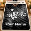 FlaneldeckeDepeche Mode Benutzerdefinierter Name Text Personalisierte Weiche Warme Überwurfdecke Heimdekoration Geschenk