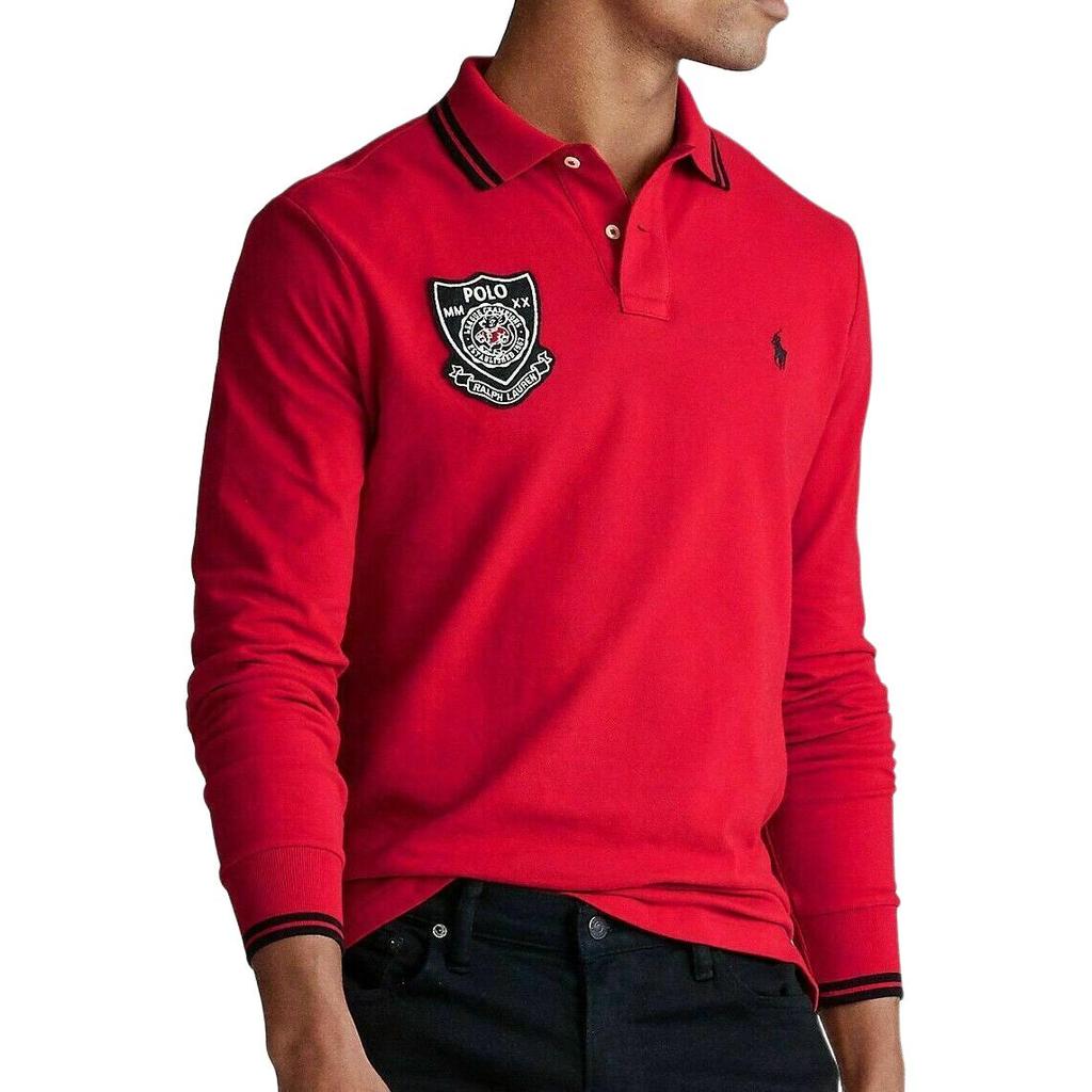 Polo Ralph Lauren Langærmet Polo Shirt Med Broderet Pony Logo Herre toppe MNPOKNI16820290-620