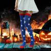 Women's Cute Star Over Knee High Socks Anime Cosplay Costume Printed Thigh High Stockings Long Boot Stockings Hosiery