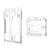 Transparent Cards Slots ID Tag Badge Holder with Badge Reel Cards Storage Organizer Employee Pass Work Card Case Sleeve