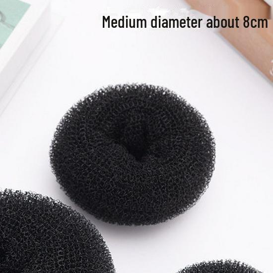 Donut Hair Curler: Flower Bud Hair Ring, Fluffy Braided In Large, Medium, Small Sizes