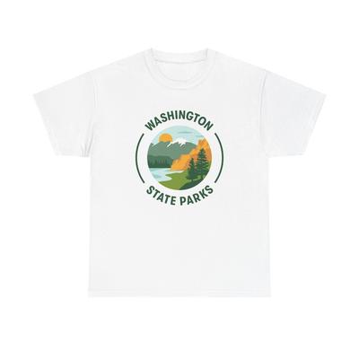 Washington State Parks Staat BRANDNEUES Bekleidung T-Shirt Unisex Schweres Baumwoll-T-Shirt Unisex T-Shirt