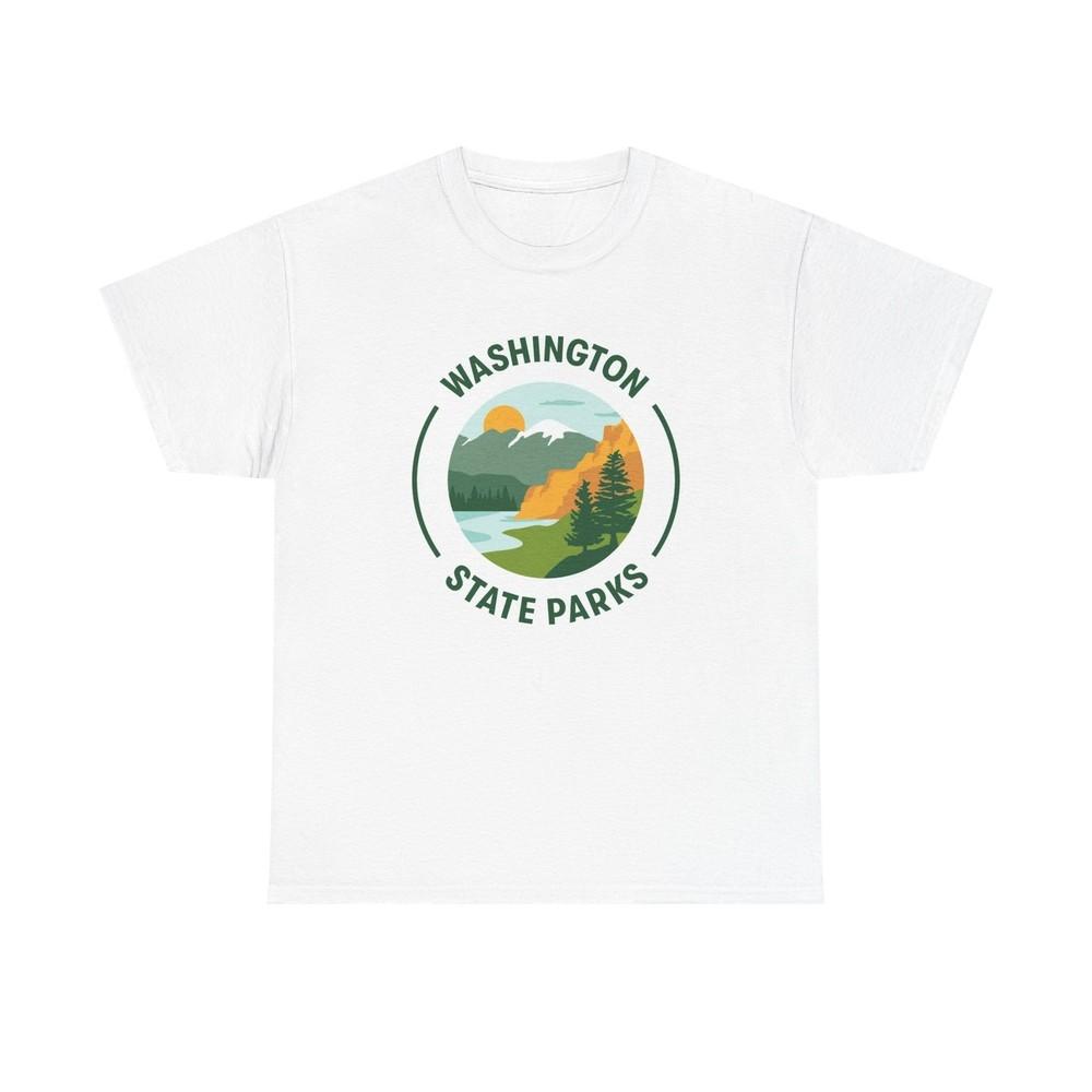 Washington State Parks State BRAND NEW Apparel T Shirt Unisex Heavy Cotton Tee Unisex T-Shirt XXL
