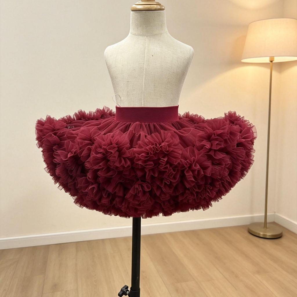 Mother-Daughter Puffy Lolita Princess Tutu Skirt for Girls and Women