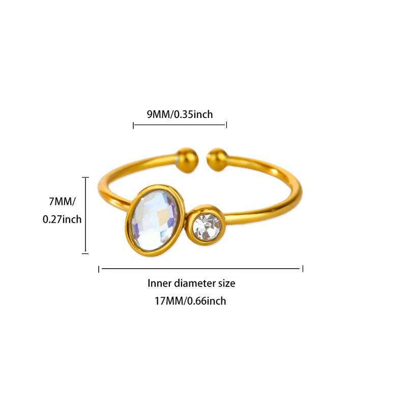 Light luxury zircon pearl heart-shaped ring women's opening adjustable temperament high-end k gold exquisite ring new