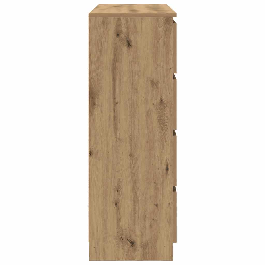 Artisan Oak Sideboard 100 x 35 x 99 cm Engineered Wood
