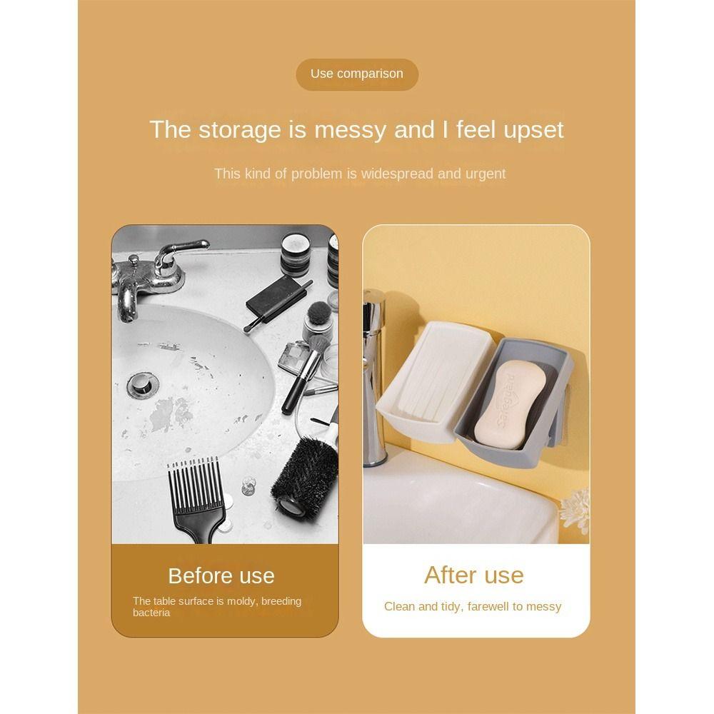 1 buc. Suport pentru săpun cu capacitate portantă puternică Suport săpun pentru duș din plastic Tavă nouă pentru săpun de bucătărie