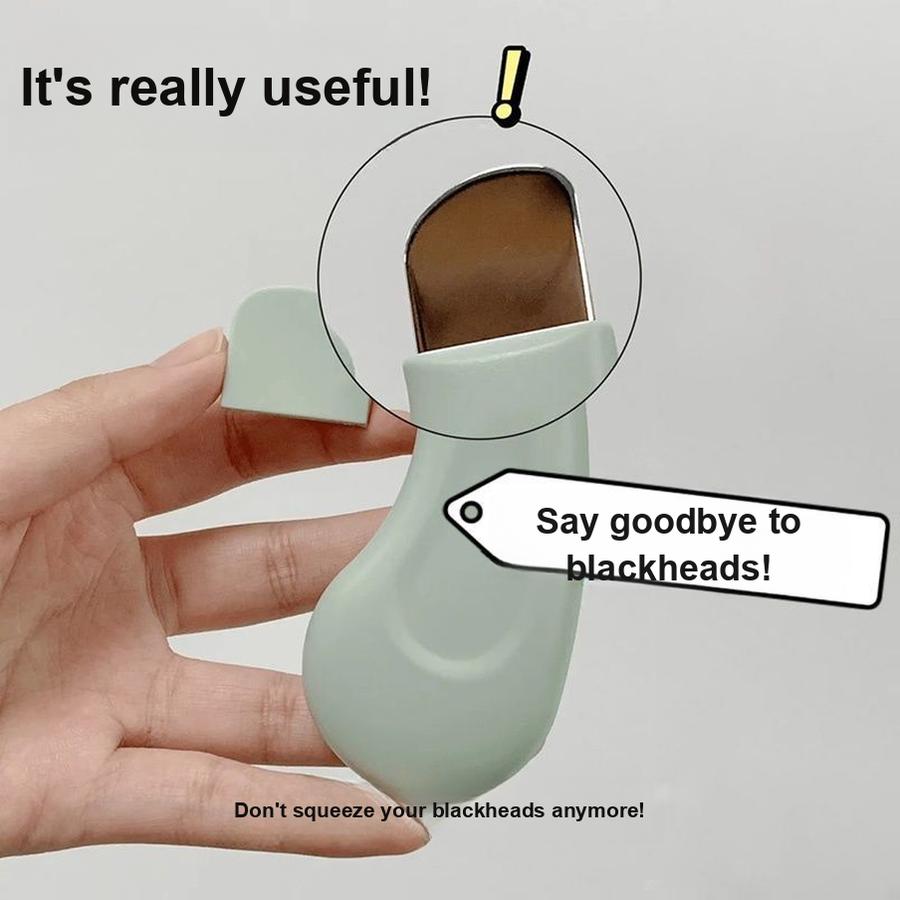 Manual Blackhead Remover Scoop Facial Blackhead Cleaning Tool Pore Care Kit зелёный