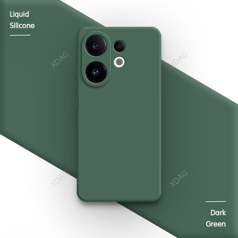 Lens Protection Original Phone Case for VIVO S30 Pro Mini 5G Soft Square Liquid Silicone Internal Flocking Dual Layer Back Cover