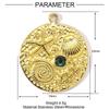 3pcs/Lot Stainless Steel Enamel Palm Flip Flop Shell Diy Charm Women Watermelon Strawberry Necklace Pendant Summer Ocean Jewelry