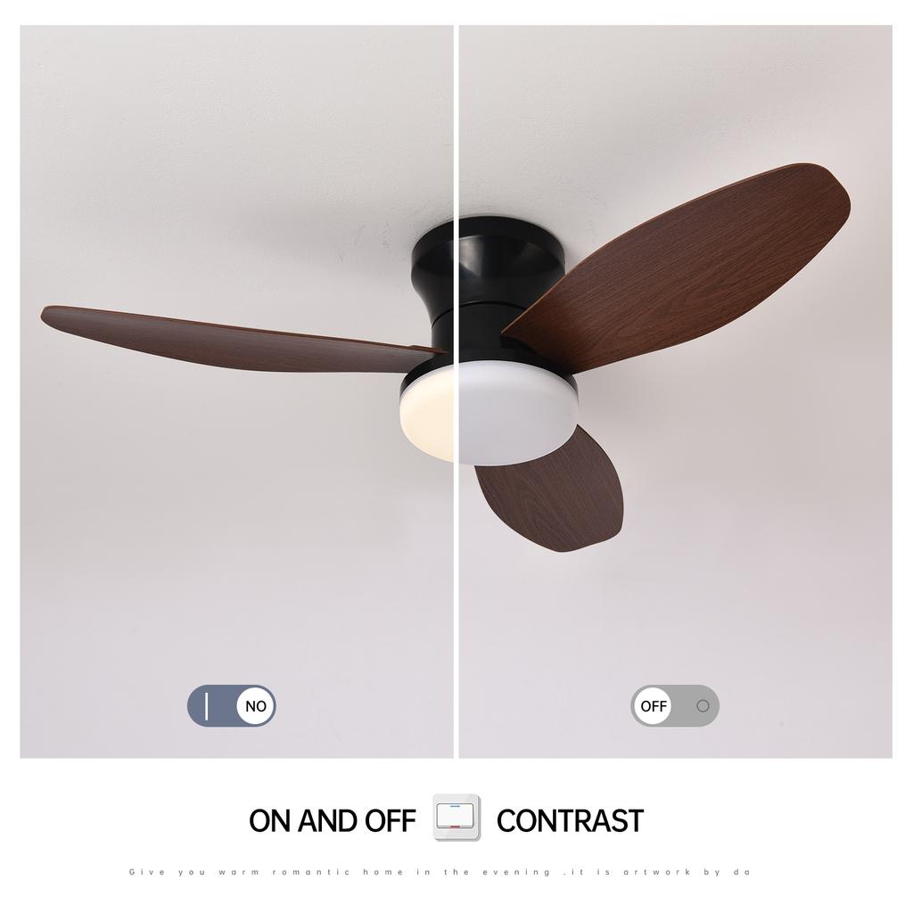 Ceiling fan with light casa inteligente socket fan light ventilatore da soffitto con luce de techo con luz silenciosos led cold