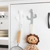 Cactus hook creative seamless wall decoration wall hanging  punch sticky